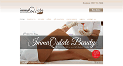 Desktop Screenshot of immaqulate-beauty.co.uk